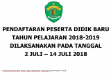 PELAKSANAAN PPDB TAHUN PELAJARAN 2018-2019